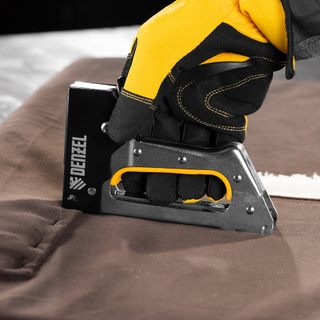 Скобы, 6 мм, для мебельного степлера, тип 53, 2000 шт. Denzel цена