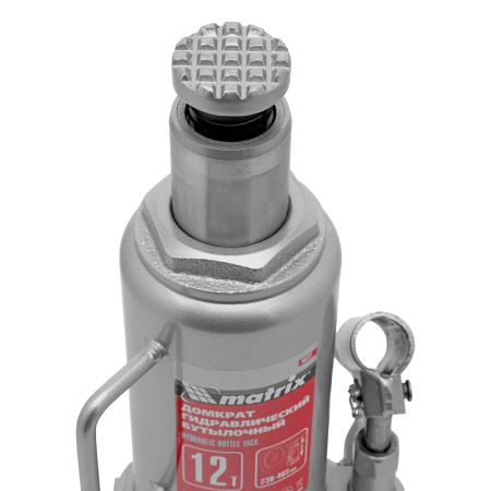 Домкрат гидравлический бутылочный, 12 т, высота подъема 230-465 мм Matrix цена