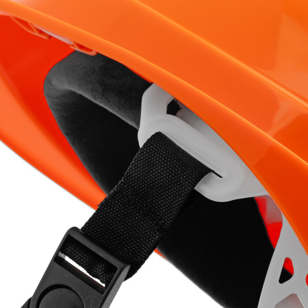 Каска защитная ударопрочная, ABS/PC, плавная регулировка, модель «Форвард» (К-05)оранж. Denzel цена