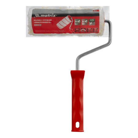Валик "Микрофибра", 180 мм, ворс 12 мм, D 48 мм, D ручки 8 мм, полиэстер Matrix цена