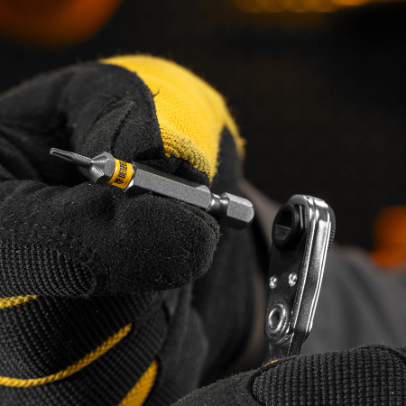 Бита TX 6х50, сталь S2, шестигранный профиль, 10 шт. Е 6,3 Denzel