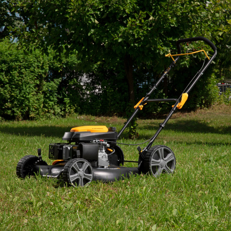 Газонокосилка бензиновая GLD-560, 196 см3, ширина 56 см Denzel цена