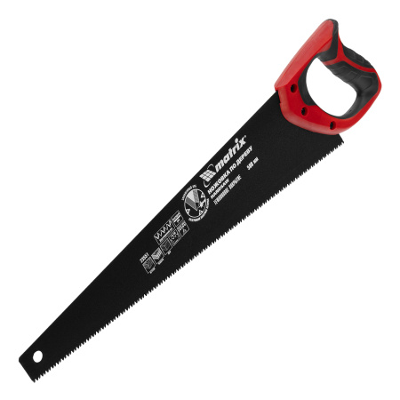 Ножовка по дереву, 500 мм, 7-8 TPI, зуб-3D, каленый зуб, тефлоновое покрытие полотна, двухкомпонентная рукоятка Matrix цена