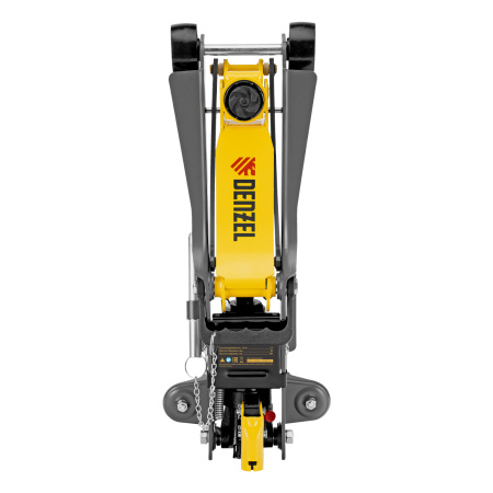 Домкрат гидравлический подкатной с фиксатором, 2,5 т, 85-385 мм Denzel цена