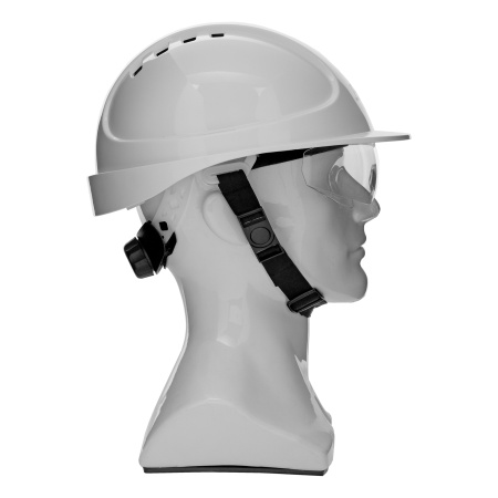 Каска защитная ударопр.«Форвард» (К-05)ABS/PC,комплект со встроен.очк.ОЧК-05 Форвард,белая Denzel цена