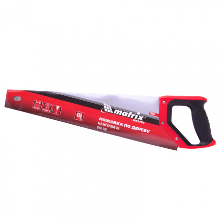 Ножовка по дереву, 500 мм, каленый зуб 3D, 11-12 TPI, трехкомпонентная рукоятка, Pro Matrix цена