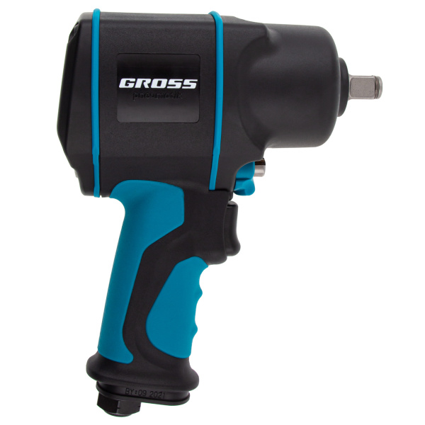 Гайковерт пневматический ударный G1285, 1/2, Twin Hammer, 1220Нм, 6500 об/мин, композитный Gross цена