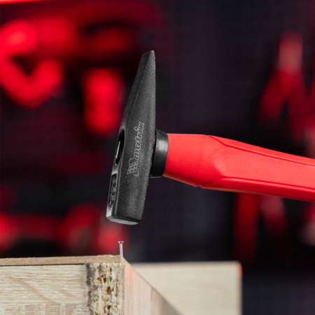 Молоток слесарный optimal, 100 г, фибергласовая обрезиненная рукоятка, квадратный боек Matrix