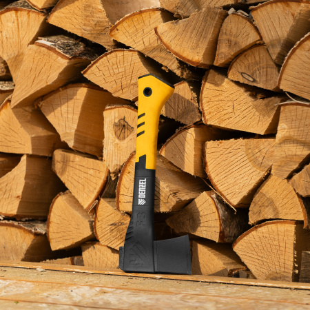 Топор-колун, F3, 640 гр, двухкомпонентная рукоятка, 320 мм// Denzel цена