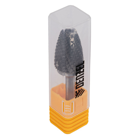 Борфреза по металлу твердосплавная, параболическая, тип-F, 16 мм Denzel