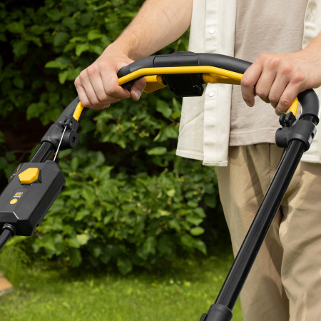 Газонокосилка аккумуляторная бесщет., RLMS560-62, привод, 560 мм, Li-ion, 62В Denzel цена