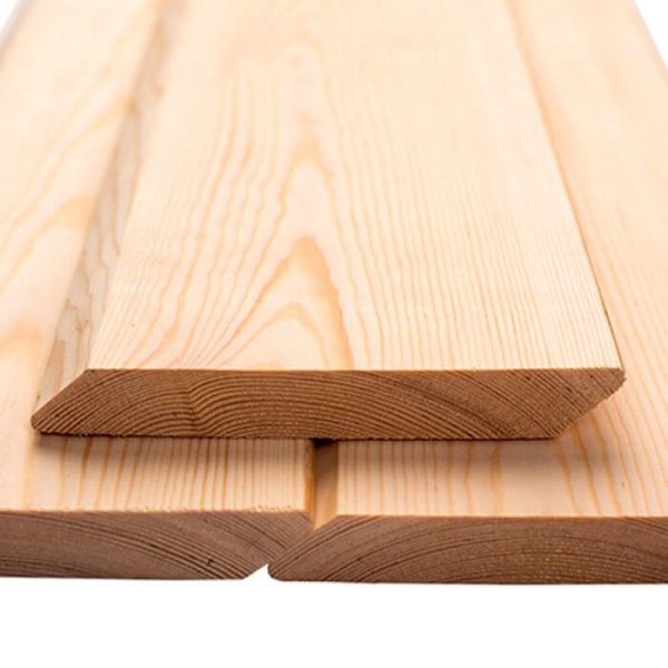 Планкен скошенный 20х140х4000 Лиственница Экстра 0.56м2