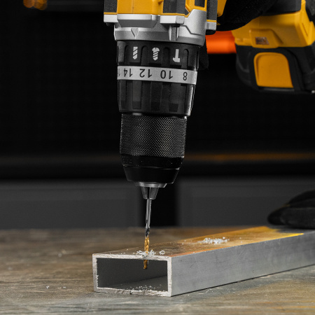 Сверло спиральное по металлу 3 x 61мм, Р6М5, Golden Tip, многогранная заточка, 2шт. Denzel