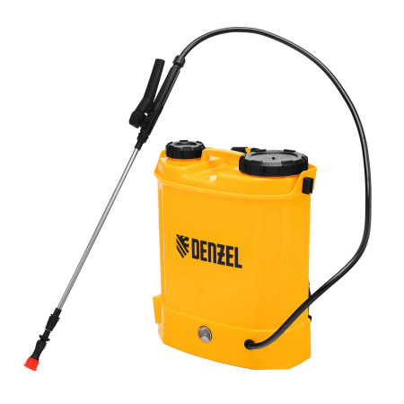 Опрыскиватель ранцевый аккумуляторный D-12LA, 12 л, 12 В, 8 Ач Denzel цена