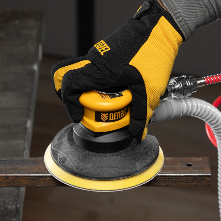 Эксцентриковая шлифовальная машина EPG150, 150 мм, 10000 об/мин, 5 мм, 160 л/мин Denzel цена