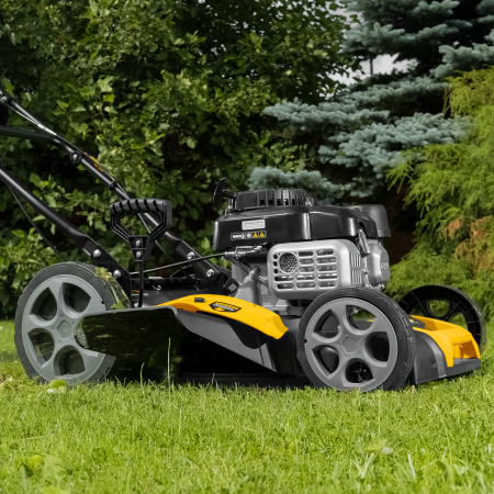 Газонокосилка бензиновая GLR-460SP-ZS, 149 см3, ширина 46 см, привод, травосборник 65 л Denzel цена