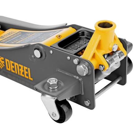 Домкрат гидравлический подкатной, 2,5 т, 85-430 мм, быстрый подъем, низкий подхват, проф. Denzel цена