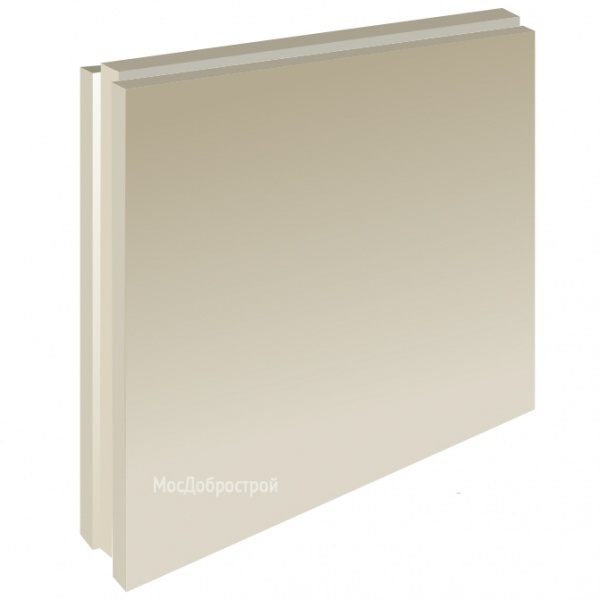 Плита пазогребневая Волма полнотелая 667х500х80 мм