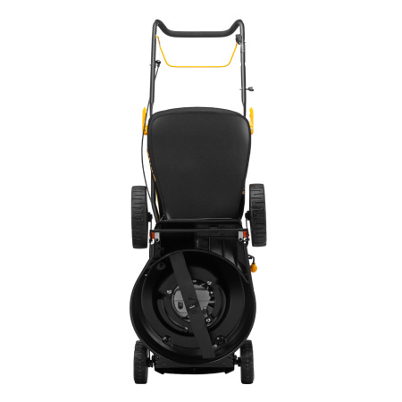 Газонокосилка бензиновая GLD-460, 146 куб.см, ширина 46 см, ручная, 7 уровней, травосборник 50 л Denzel цена