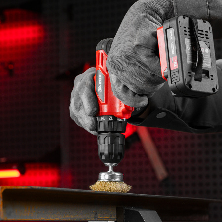 Набор щеток для дрели, 5 шт, 2 плоские, 50-75 мм, 3 "чашки", 25-50-75 мм, со шпильками Matrix