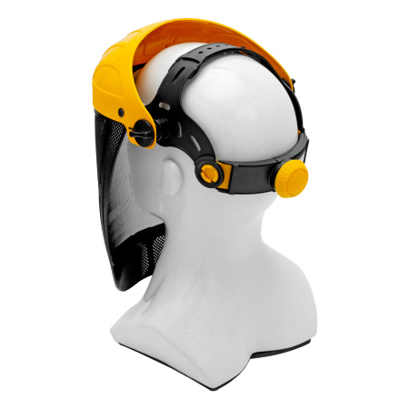 Щиток защитный лицевой с сеткой "СВОНА" НС-01 "ЛЮКС", плавная регулировка храповик Denzel цена