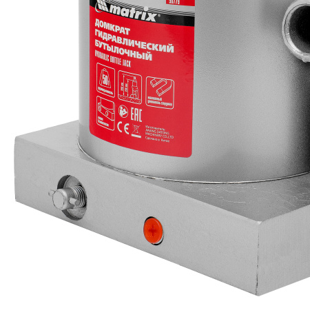 Домкрат гидравлический бутылочный, 50 т, h подъема 236-356 мм Matrix цена