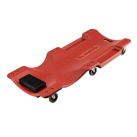 Лежак ремонтный на шести колесах, 1000 х 475 х 128 мм, пластиковый Matrix цена