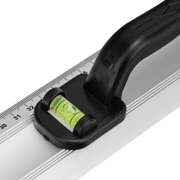 Линейка-уровень, 800 мм, металлическая, пластмассовая ручка 2 глазка Matrix цена