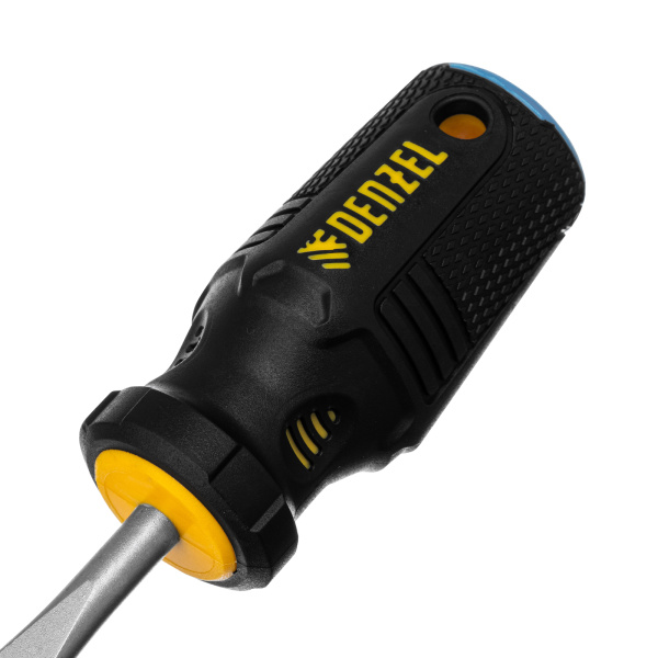 Отвертка, SL6x38 мм, S2, 3к рукоятка Denzel