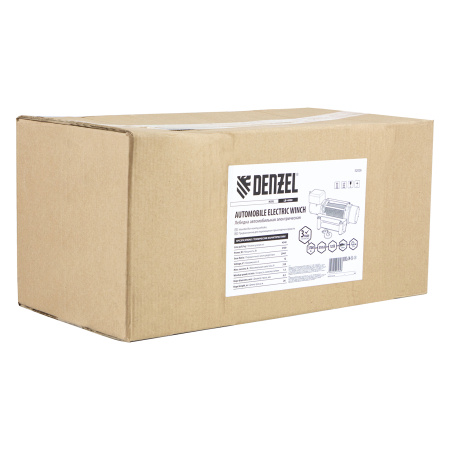 Лебедка автомобильная электрическая LB-4000, 4.5 т, 3.7 кВт, 12 В Denzel цена