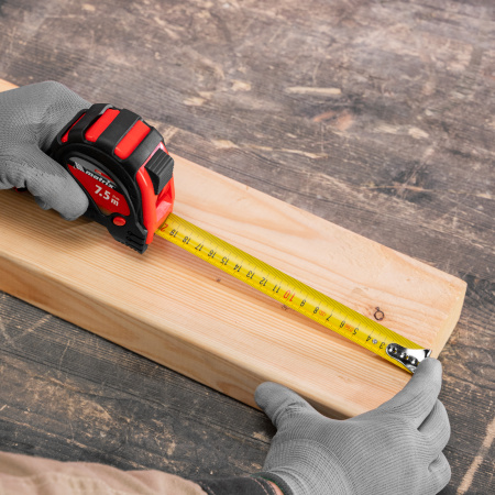 Рулетка Status Magnet 3 fixations,7,5 м х 25 мм,обрезиненный корпус,зацеп с магнитом Matrix цена