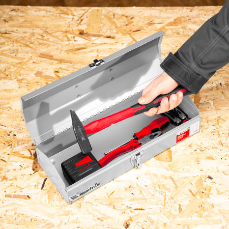 Ящик для инструмента, 410 х 154 х 95 мм, металлический Matrix цена