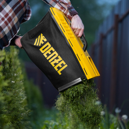 Газонокосилка электрическая GMC-1800, шир. 38см, 1800 Вт, 6 уров., травосб. 35 л Denzel цена