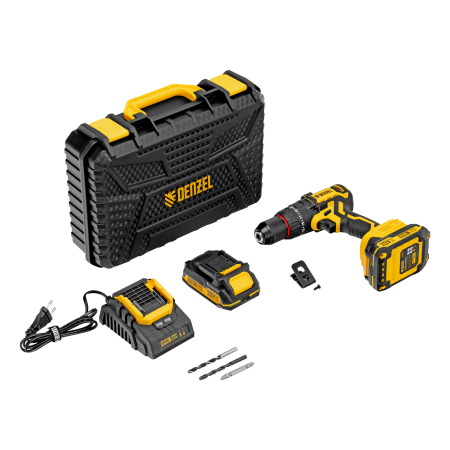 Дрель-шуруповерт аккумуляторная ударная бесщет. CIDH-BL-20, Li-Ion, 20 В// Denzel