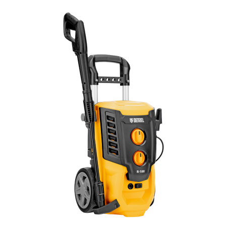 Моечная машина высокого давления R-180, 2200 Вт, 180 бар, 380 л/ч, колесная Denzel