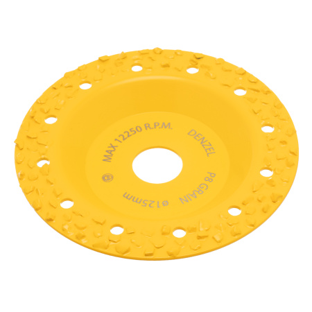 Чашка твёрдосплавная зачистная,125 мм, Плоская, крупное зерно #8// Denzel