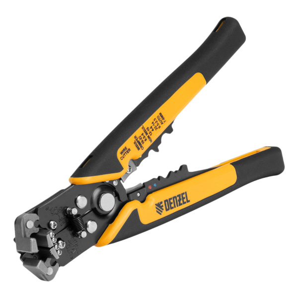 Щипцы для зачистки электропроводов 0,2-6 мм², функция обрезания проводов Denzel