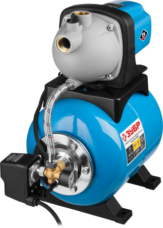 Станция насосная ЗУБР ″Мастер″ М3 автоматическая, 1200 Вт, пропускная способность 63 л/мин, напор 46 м, бак 20 л НАС-М3-1200