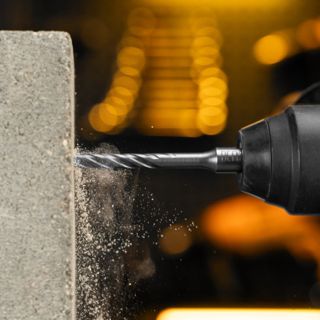 Бур по бетону, цельная крестовая пластина, 6x115 мм, SDS PLUS Denzel