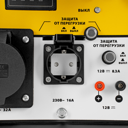 Генератор дизельный DES-55, 5,5 кВт, 230 В, 11 л, ручной стартер Denzel