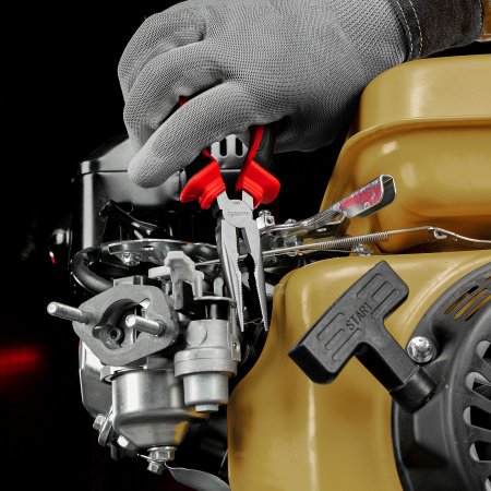 Длинногубцы прямые, 180 мм, хром-ванадий, двухкомпонентные рукоятки Matrix