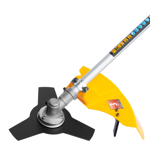 Триммер электрический TE-1200, 1200 Вт, 380 мм, катушка + диск, разборная штанга Denzel цена