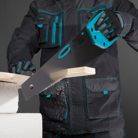 Ножовка по дереву "Piranha", 450 мм, 11-12 TPI, зуб-3D, каленый зуб, двухкомпонентная рукоятка Gross цена