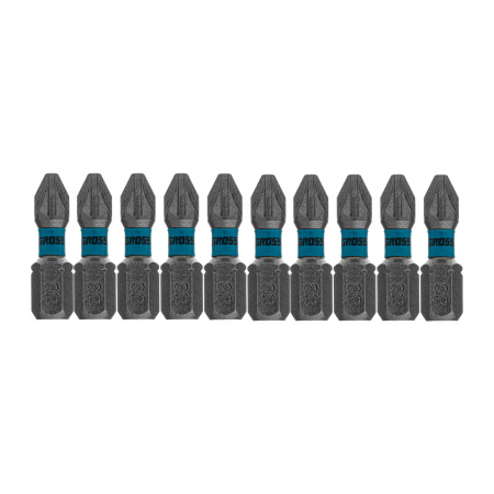 Бита торсионная PZ2 x 25 мм, для ударных шуруповертов, 10 шт. Gross