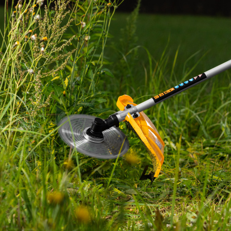 Триммер бензиновый DTL-52S, 52 см3, разъемная штанга, состоит из 2 частей Denzel цена