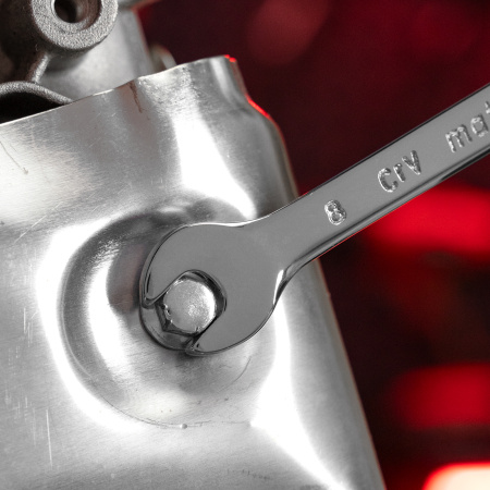 Ключ комбинированный, 8 мм, CrV, полированный хром Matrix