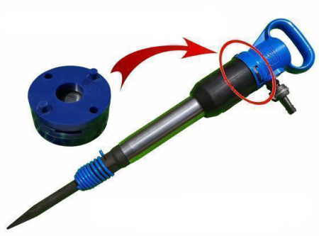 Молоток отбойный пневматический МОП-4П одинарная рукоятка (ТЗК)