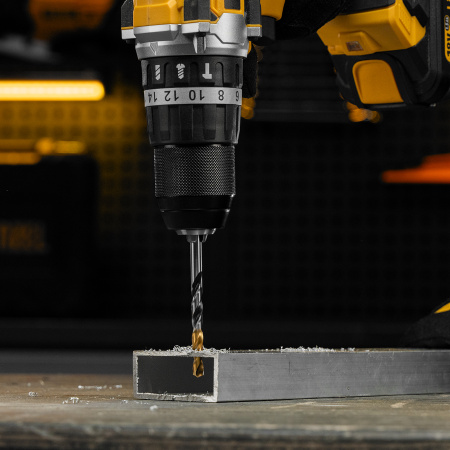 Сверло спиральное по металлу 6,5 x 93мм, Р6М5, Golden Tip, многогранная заточка Denzel