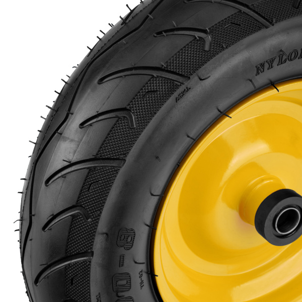 Колесо пневматическое бескамерное 16х4.00-8 D410мм, d20мм, длина оси 104мм Denzel цена