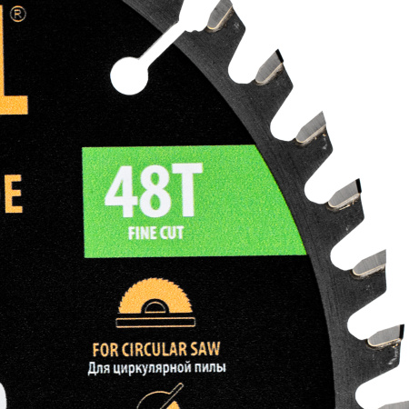 Пильный диск по ламинату ф190 х 30 мм, 48 зубьев Denzel